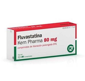 FLUVASTATINA KERN PHARMA 80 mg COMPRIMIDOS DE LIBERTAÇÃO PROLONGADA
