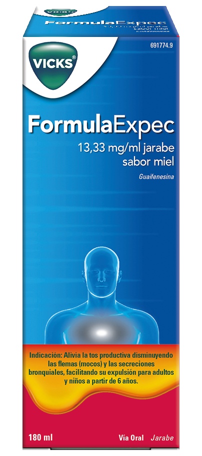 FORMULAEXPEC 13,33 mg/ml XAROPE SABOR MEL