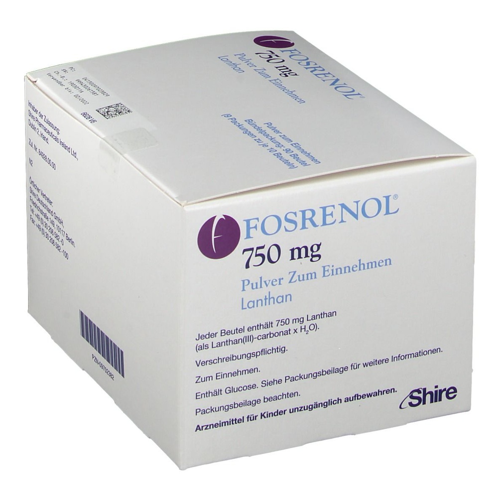 FOSRENOL 750 mg PÓ PARA SOLUÇÃO ORAL