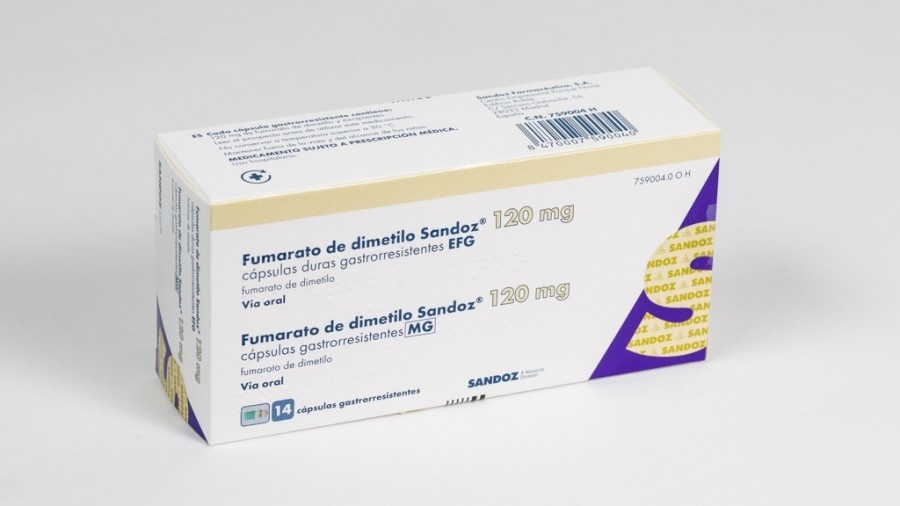 FUMARATO DE DIMETILO SANDOZ FARMACÊUTICA 120 mg CÁPSULAS DURAS GASTRORRESISTENTES