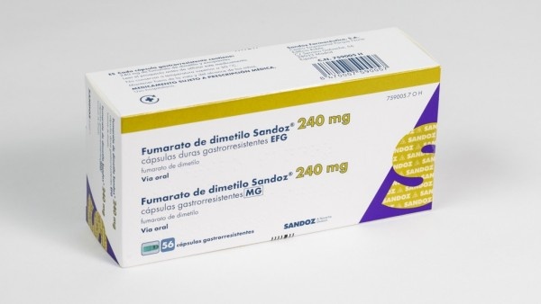 FUMARATO DE DIMETILO SANDOZ FARMACÊUTICA 240 mg CÁPSULAS DURAS GASTRORRESISTENTES