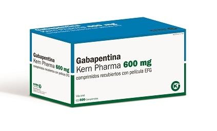 GABAPENTINA KERN PHARMA 600 mg COMPRIMIDOS REVESTIDOS POR PELÍCULA