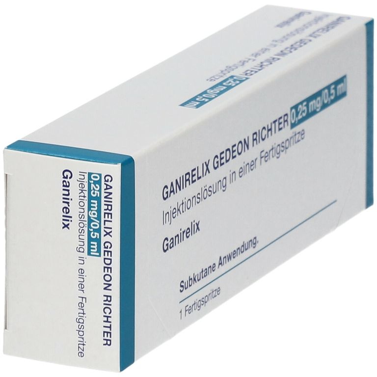 GANIRELIX GEDEON RICHTER 0,25 mg/0,5 ml Solução injetável em seringa pré-carregada EFG