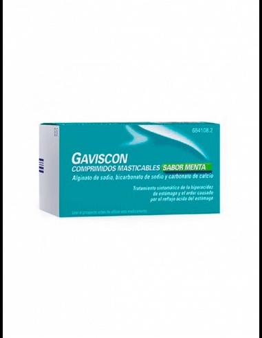 GAVISCON COMPRIMIDOS MASTIGÁVEIS SABOR MENTA
