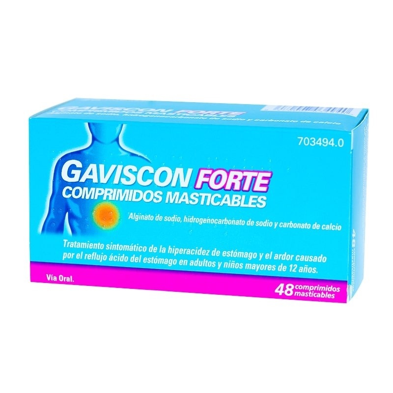 GAVISCON FORTE COMPRIMIDOS MASTIGÁVEIS SABOR A FRUTOS DO BOSQUE