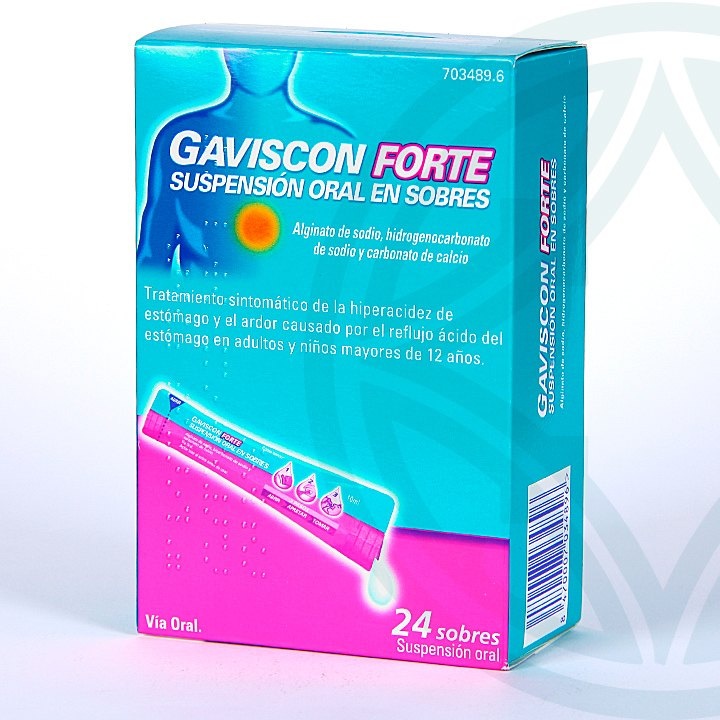GAVISCON FORTE SUSPENSÃO ORAL EM SACHÊS, SABOR FRUTOS DO BOSQUE