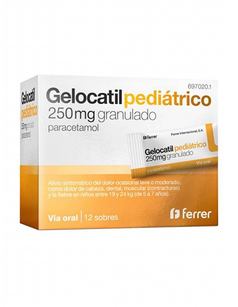 GELOCATIL PEDIÁTRICO 250 mg granulado