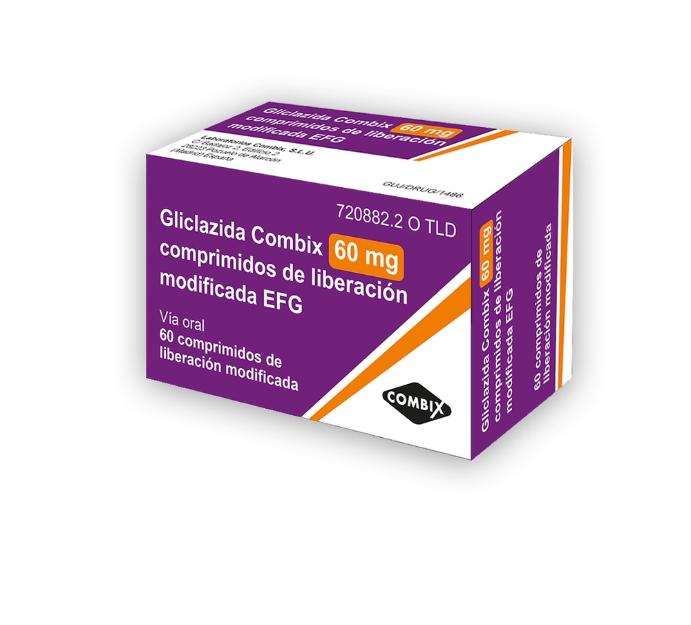 GLICLAZIDA COMBIX 60 mg COMPRIMIDOS DE LIBERTAÇÃO MODIFICADA