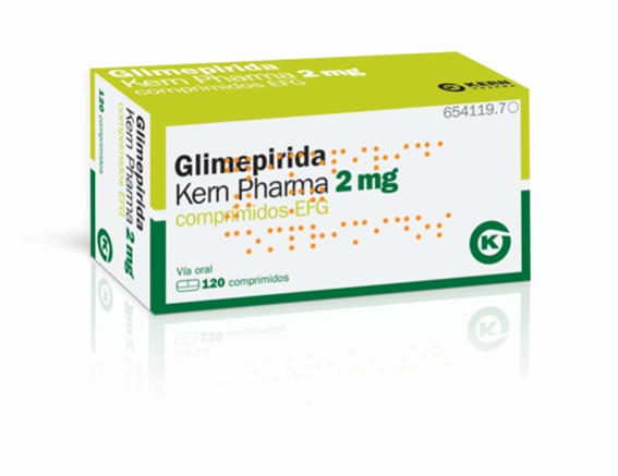 GLIMEPIRIDA KERN PHARMA 2 mg COMPRIMIDOS