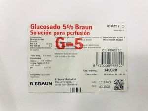 GLUCOSADO 5% BRAUN SOLUÇÃO PARA PERFUSÃO