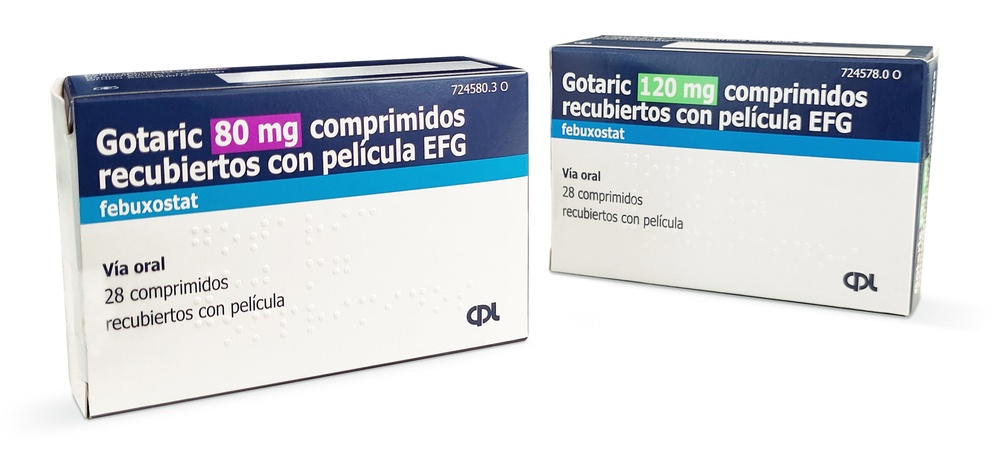 GOTARIC 80 mg COMPRIMIDOS REVESTIDOS POR PELÍCULA
