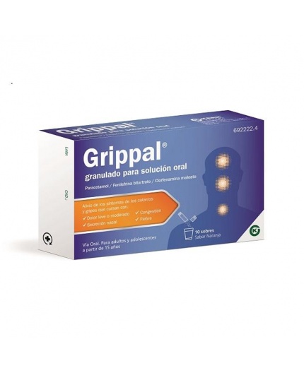 GRIPPAL com Fenilefrina GRÂNULOS PARA SOLUÇÃO ORAL