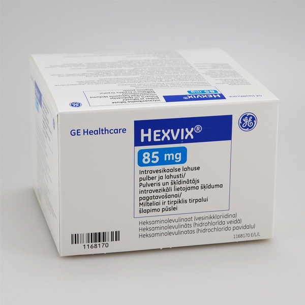 HEXVIX 85 mg PÓ E SOLVENTE PARA SOLUÇÃO INTRAVESICAL