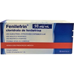 HIDROCLORETO DE FENILEFRINA ALTAN 10 mg/ml SOLUÇÃO INJETÁVEL