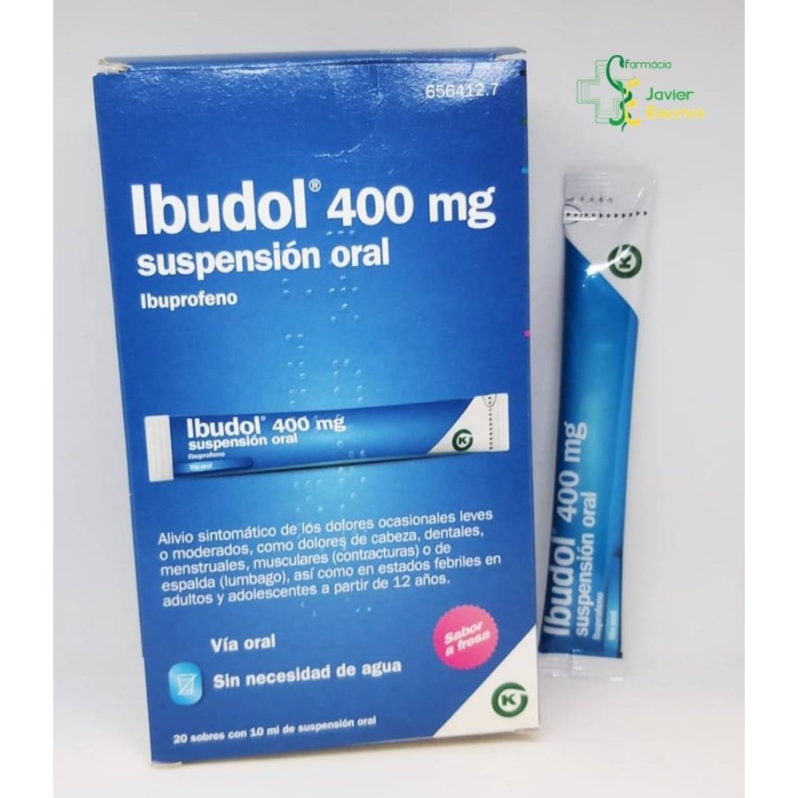 IBUDOL 400 MG SUSPENSÃO ORAL