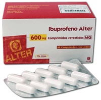 IBUPROFENO ALTER GENERICOS 600 mg COMPRIMIDOS REVESTIDOS POR PELÍCULA