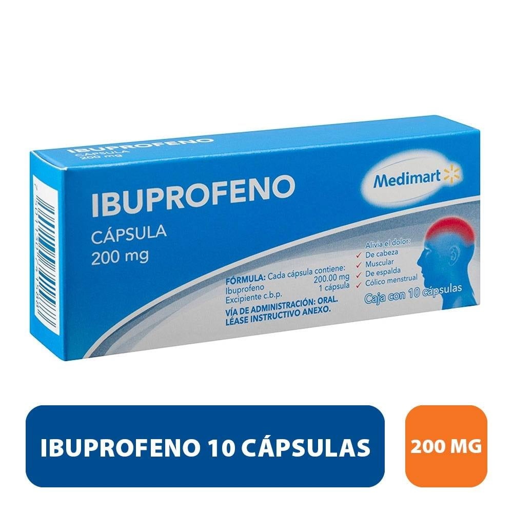 IBUPROFENO CLOVER 200 mg CÁPSULAS MOLES