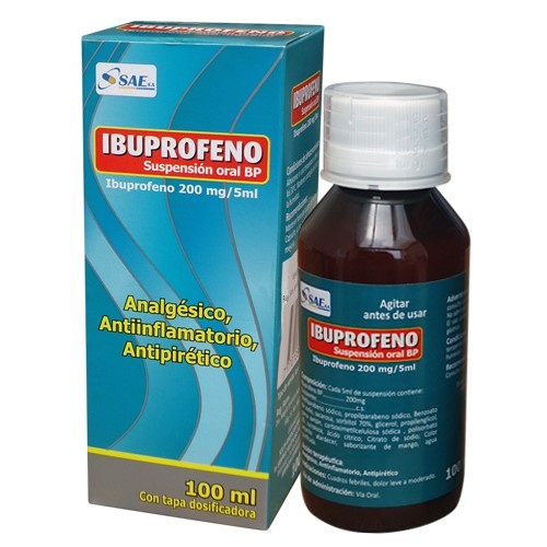 IBUPROFENO CODRAMOL 200 mg SUSPENSÃO ORAL