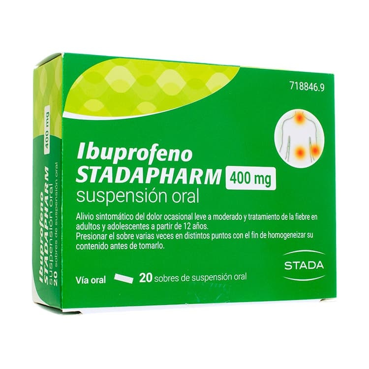 IBUPROFENO DERMOGEN 400 mg SUSPENSÃO ORAL