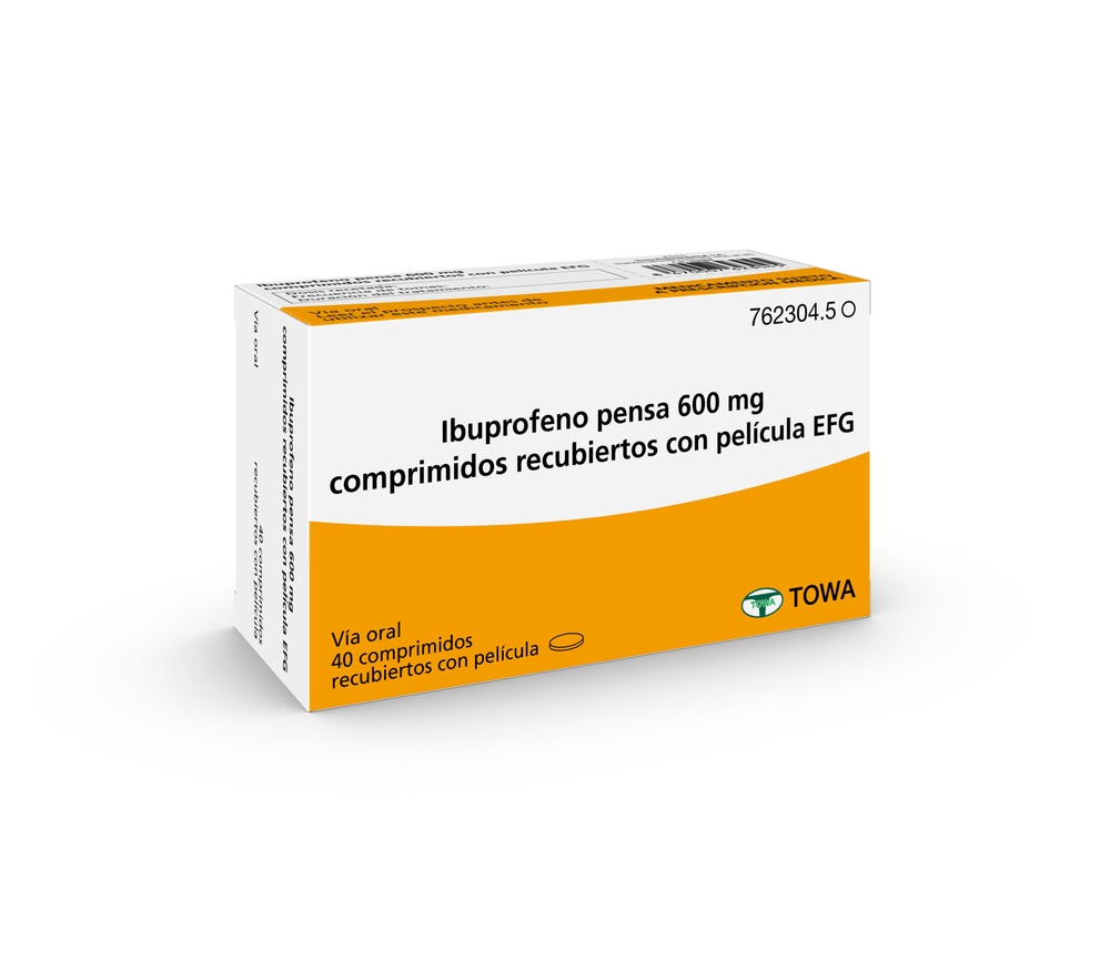 IBUPROFENO PENSA 600 mg COMPRIMIDOS REVESTIDOS POR PELÍCULA