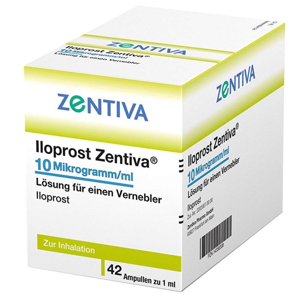 ILOPROST ZENTIVA 10 microgramas/ml SOLUÇÃO PARA INALAÇÃO POR NEBULIZADOR