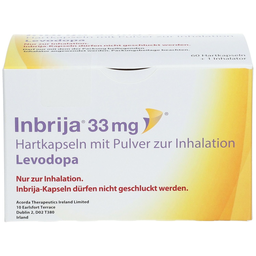 INBRIJA 33 mg CÁPSULAS DURAS PARA INALAÇÃO, PÓ