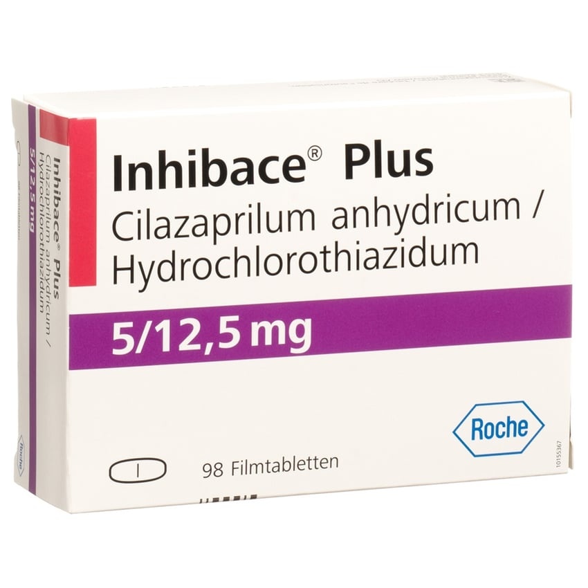 INHIBACE PLUS 5 mg/12,5 mg COMPRIMIDOS REVESTIDOS POR PELÍCULA