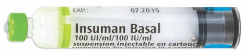 INSUMAN BASAL 100 UI/ml SUSPENSÃO INJETÁVEL EM UM CARTUCHO