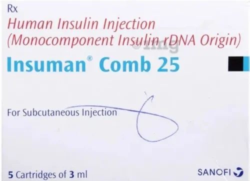 INSUMAN COMB 25 40 UI/ml SUSPENSÃO INJETÁVEL EM FRASCO