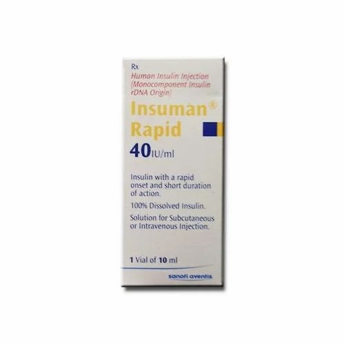 INSUMAN RAPID 40 U/ml SOLUÇÃO INJETÁVEL EM FRASCO