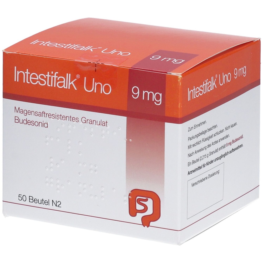 INTESTIFALK UNO 9 mg GRÂNULOS GASTRO-RESISTENTES