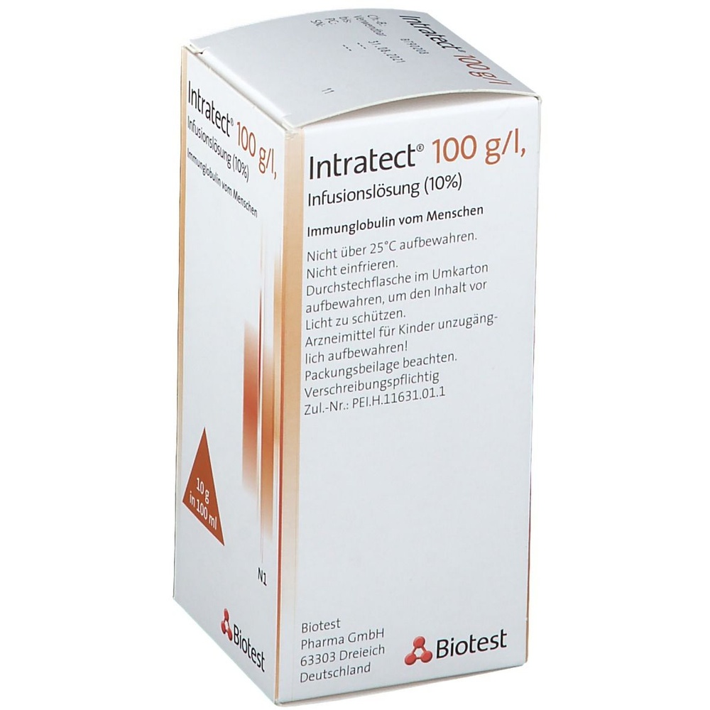 INTRATECT 100 G/L SOLUÇÃO PARA PERFUSÃO