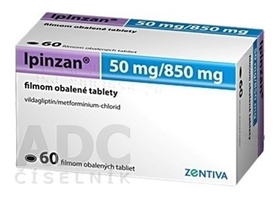 IPINZAN 50 MG/850 MG COMPRIMIDOS REVESTIDOS POR PELÍCULA