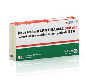 IRBESARTAN KERN PHARMA 300 mg COMPRIMIDOS REVESTIDOS POR PELÍCULA