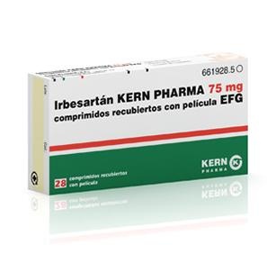 IRBESARTAN KERN PHARMA 75 mg COMPRIMIDOS REVESTIDOS POR PELÍCULA