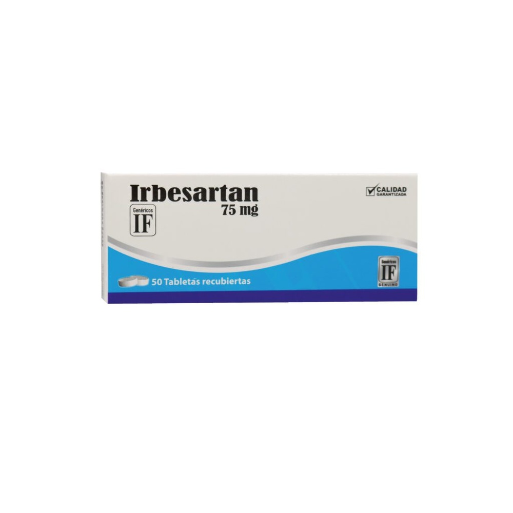 IRBESARTAN TARBIS 75 mg COMPRIMIDOS REVESTIDOS POR PELÍCULA