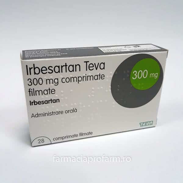 IRBESARTAN TEVA 300 mg COMPRIMIDOS REVESTIDOS POR PELÍCULA