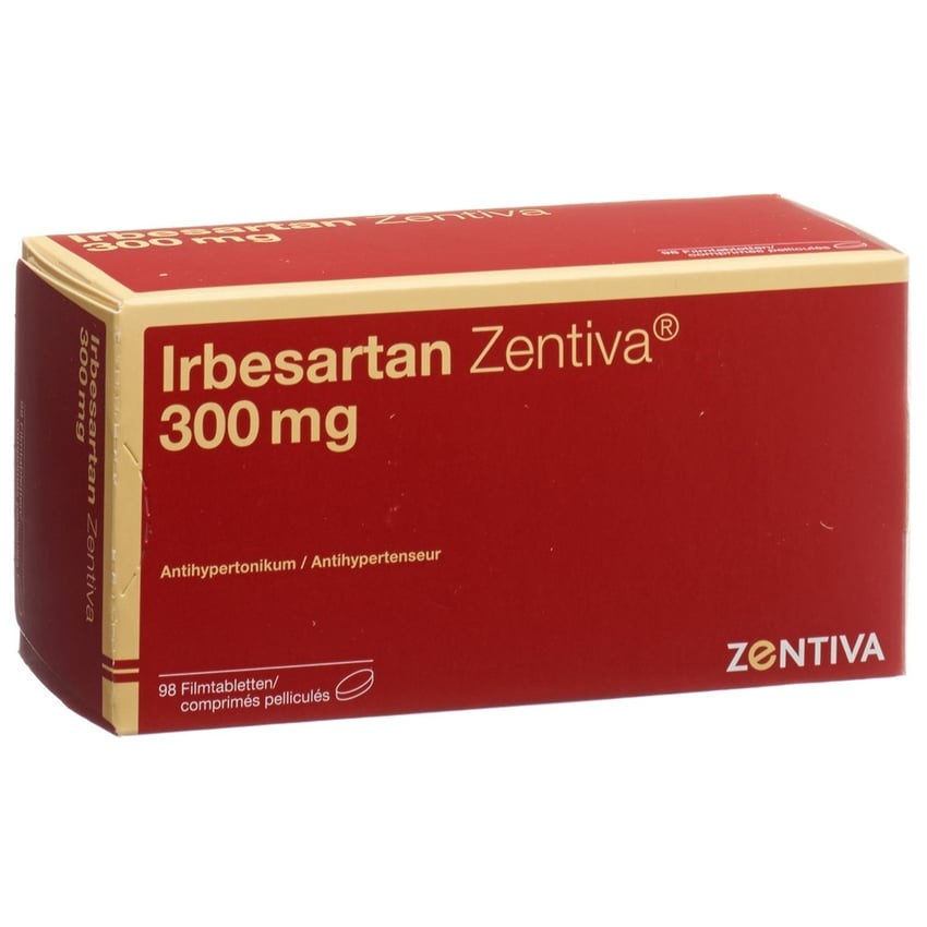 IRBESARTAN ZENTIVA 300 mg COMPRIMIDOS REVESTIDOS POR PELÍCULA