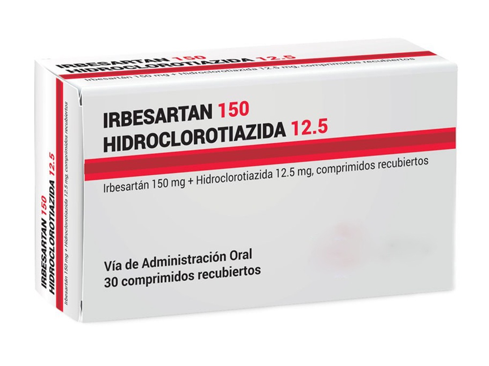 IRBESARTANO/HIDROCLOROTIAZIDA AUROVITAS 150 MG/12,5 MG COMPRIMIDOS REVESTIDOS POR PELÍCULA
