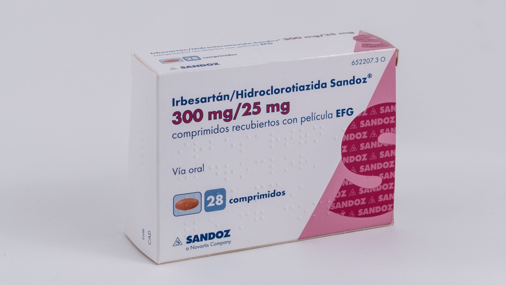 IRBESARTANO/HIDROCLOROTIAZIDA PENSA 300 mg/25 mg COMPRIMIDOS