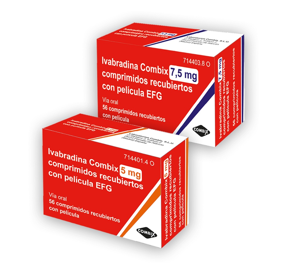IVABRADINA COMBIX 5 mg COMPRIMIDOS REVESTIDOS POR PELÍCULA