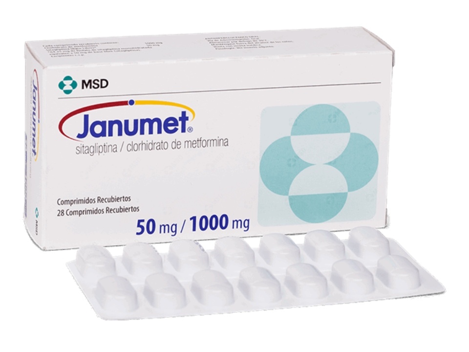 JANUMET 50 mg/1000 mg COMPRIMIDOS REVESTIDOS POR PELÍCULA