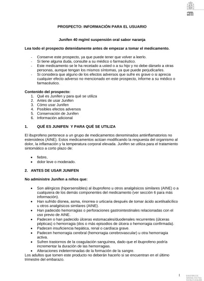 JUNIFEN 40 mg/ml SUSPENSÃO ORAL SABOR LARANJA