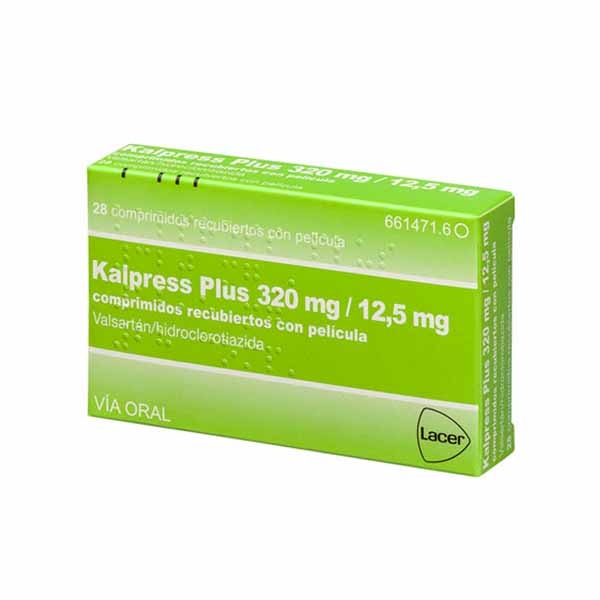 KALPRESS PLUS 320 mg/12,5 mg COMPRIMIDOS REVESTIDOS POR PELÍCULA