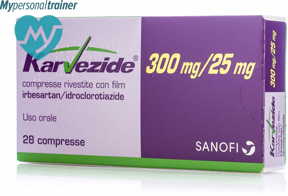 KARVEZIDE 300 mg/25 mg COMPRIMIDOS REVESTIDOS POR PELÍCULA