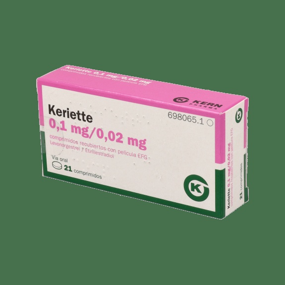 KERIETTE DIARIO 0,1 mg/0,02 mg COMPRIMIDOS REVESTIDOS POR PELÍCULA