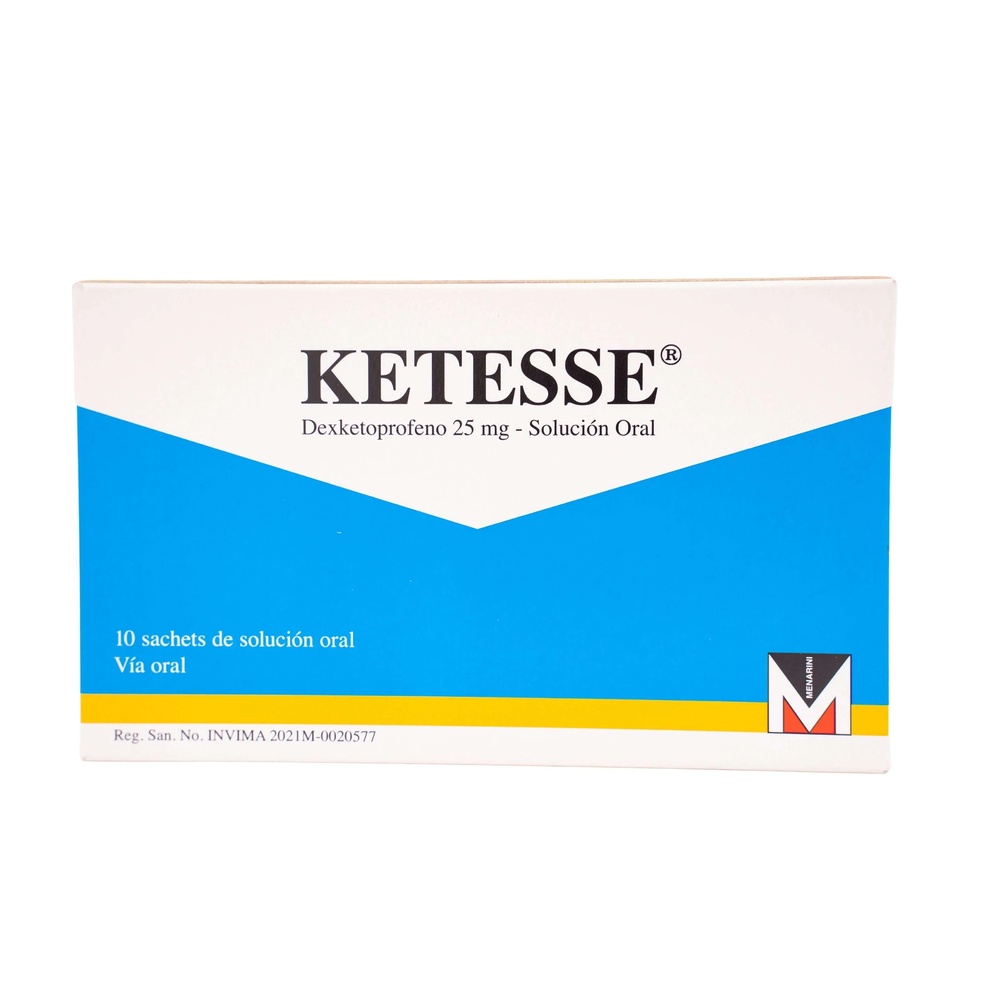 KETESSE 25 mg SOLUÇÃO ORAL EM SAQUETE