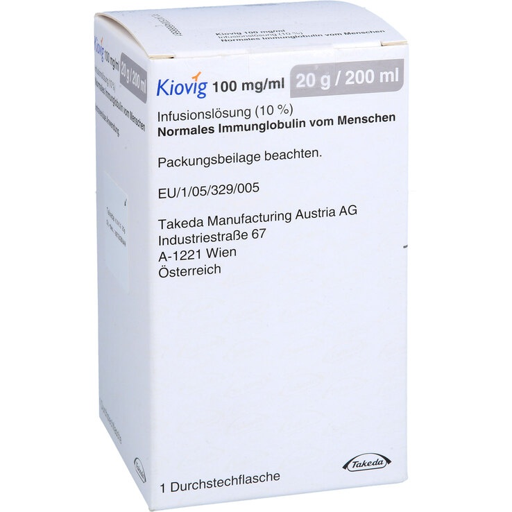 KIOVIG 100 mg/ml SOLUÇÃO PARA PERFUSÃO