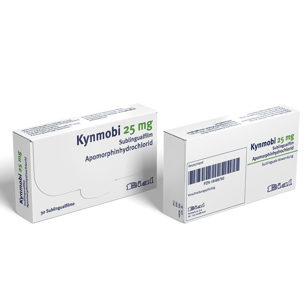 KYNMOBI 25 mg COMPRIMIDOS SUBLINGUAIS REVESTIDOS POR PELÍCULA