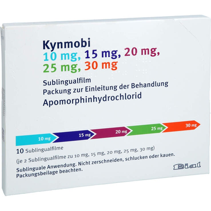 KYNMOBI 30 mg COMPRIMIDOS SUBLINGUAIS REVESTIDOS POR PELÍCULA